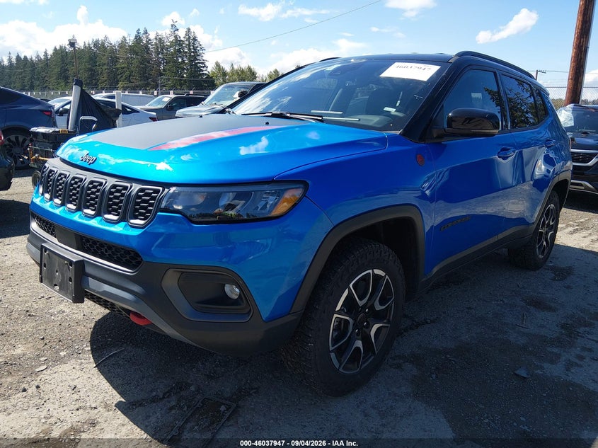 Vin: 3c4njddn9tt186189, lot: 46537366, jeep compass trailhawk 20262