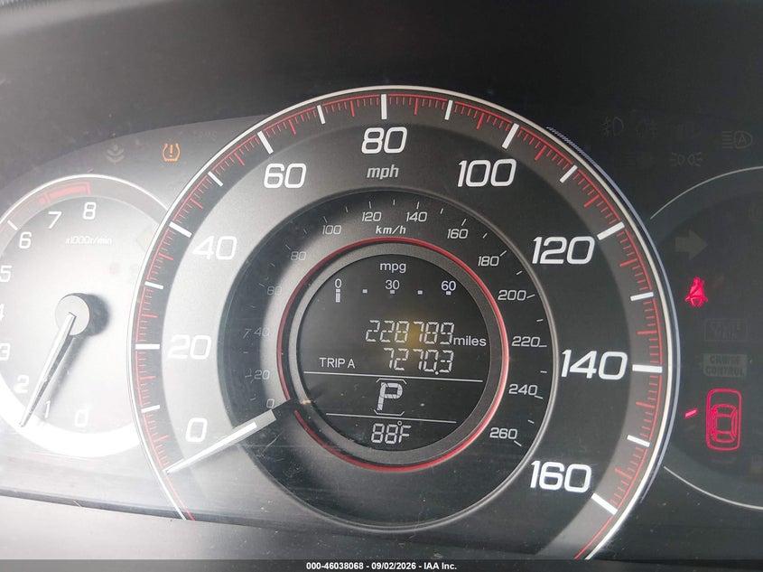 2014 HONDA ACCORD auction photo 7