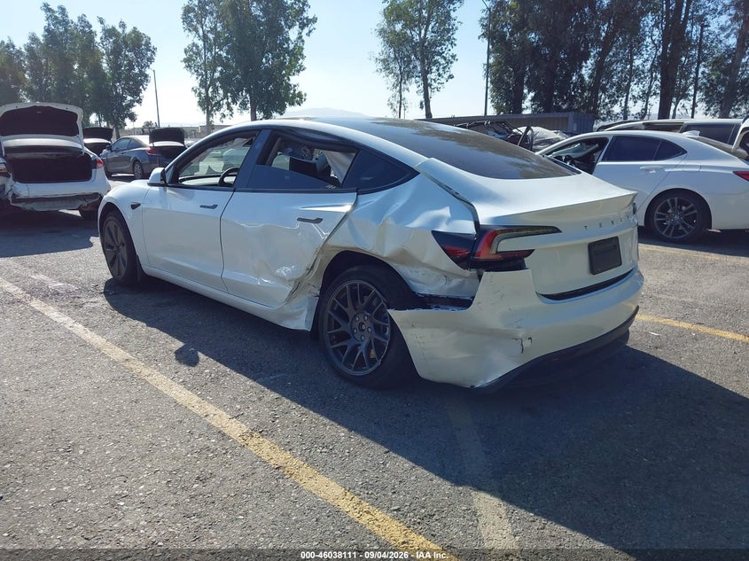 Vin: 5yj3e1ea0tf195707, lot: 46537530, tesla model 3 premium rear-wheel drive/rear-wheel drive 20263
