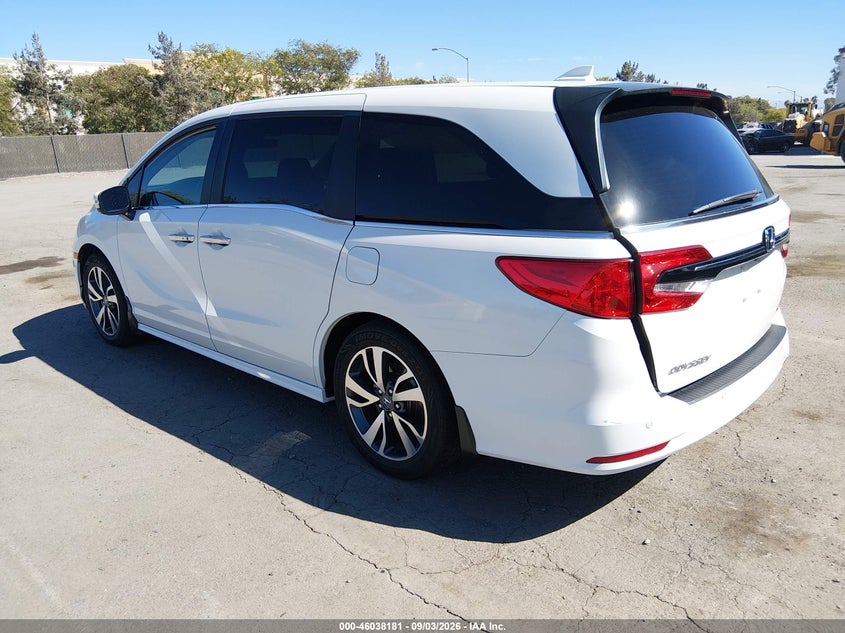 Vin: 5fnrl6h85pb015889, lot: 46537600, honda odyssey touring 20233