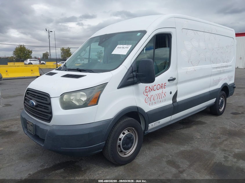 Vin: 1ftsw2cm7fka61960, lot: 46537678, ford transit-350 20152