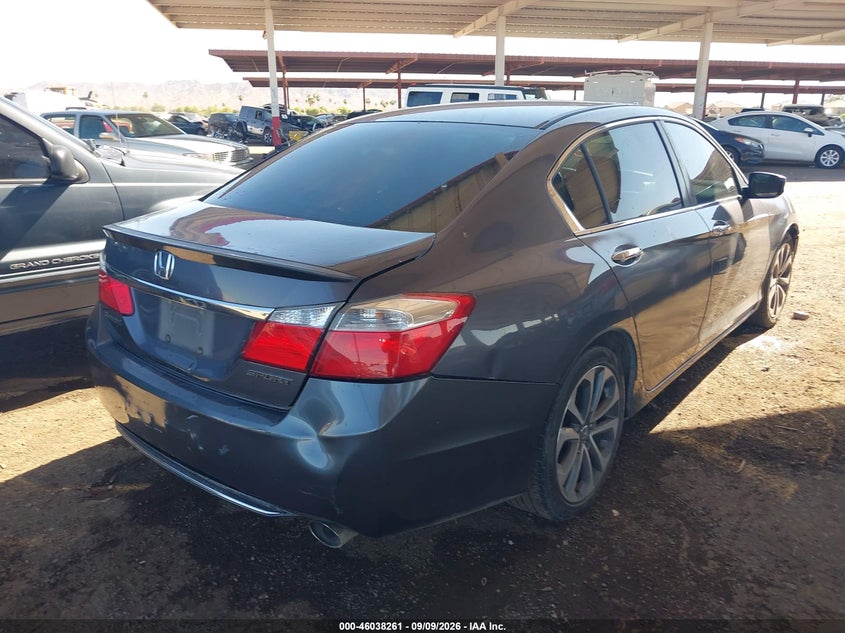 Vin: 1hgcr2f50fa110987, lot: 46537680, honda accord sport 20154