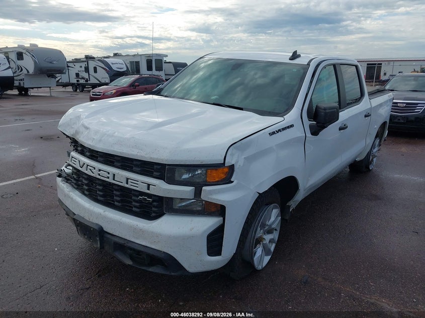 Vin: 3gcpybek2mg341219, lot: 46537711, chevrolet silverado 1500 4wd  short bed custom 20212