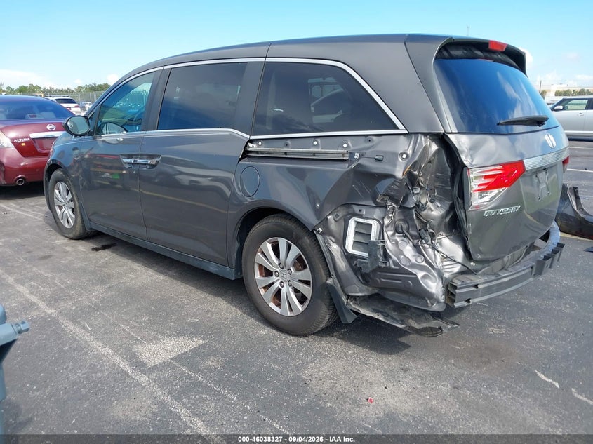 Vin: 5fnrl5h61gb087231, lot: 46537746, honda odyssey ex-l 20163