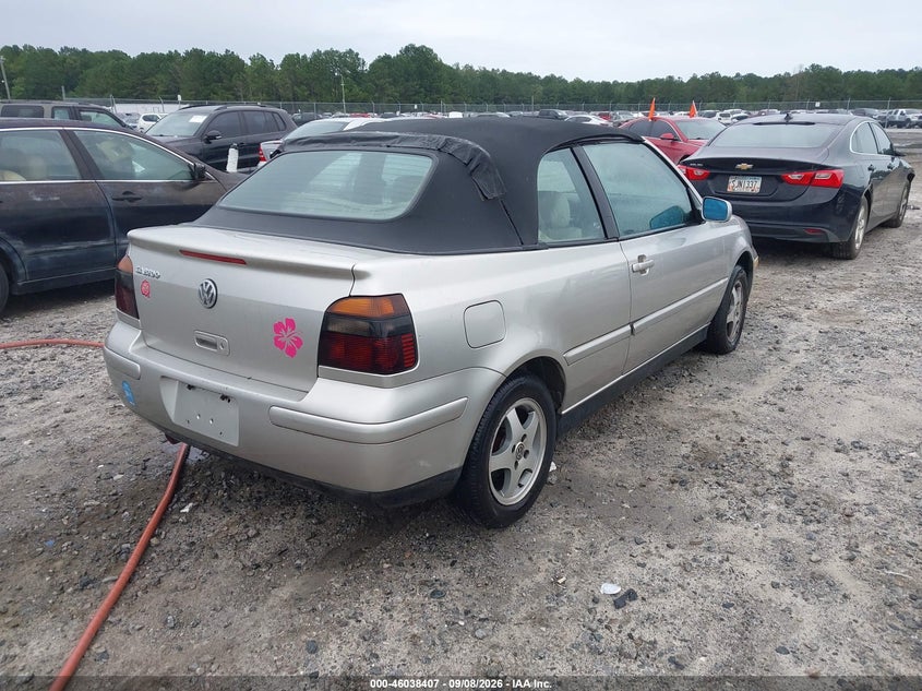 VOLKSWAGEN CABRIO 1999 VIN 3VWDB61E8XM816497