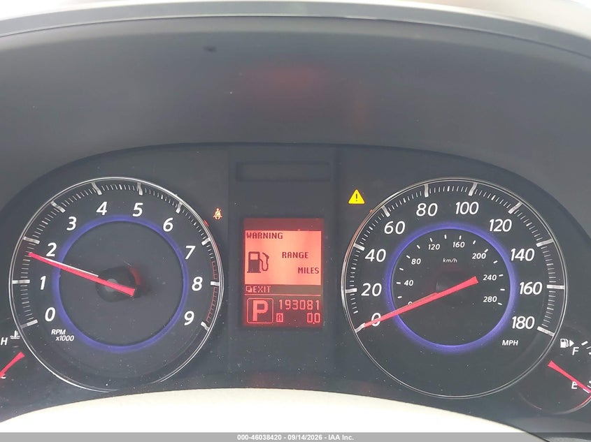 INFINITI FX35 2011 VIN JN8AS1MW8BM731911