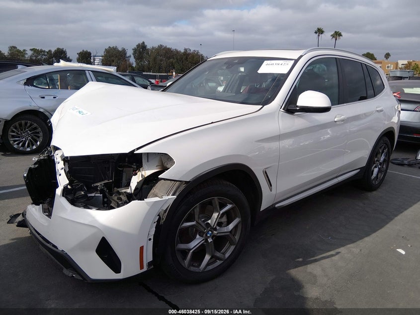 Vin: 5ux53dp04p9r98121, lot: 46537880, bmw x3 xdrive30i 20232