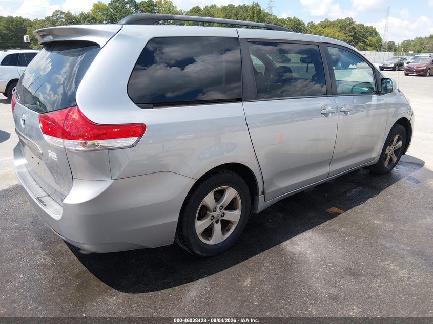 Vin: 5tdkk3dc9cs234843, lot: 46537883, toyota sienna le v6 8 passenger 20124