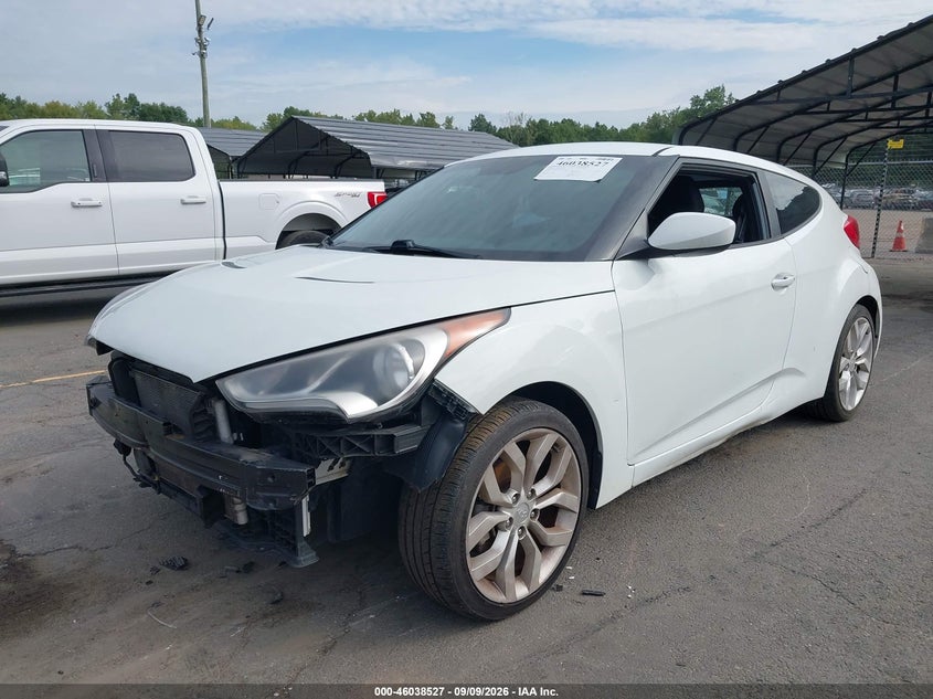 Vin: kmhtc6ad8fu245103, lot: 46537982, hyundai veloster 20152