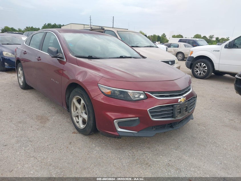 Vin: 1g1zb5st0gf241823, lot: 46538059, chevrolet malibu ls 20161