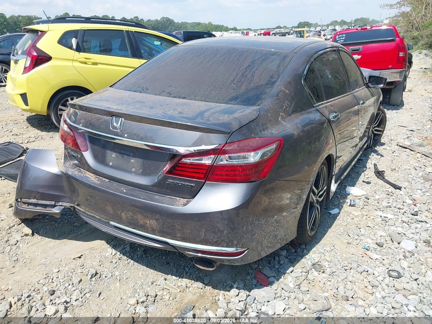 Vin: 1hgcr2f58ga093289, lot: 46538075, honda accord sport 20164