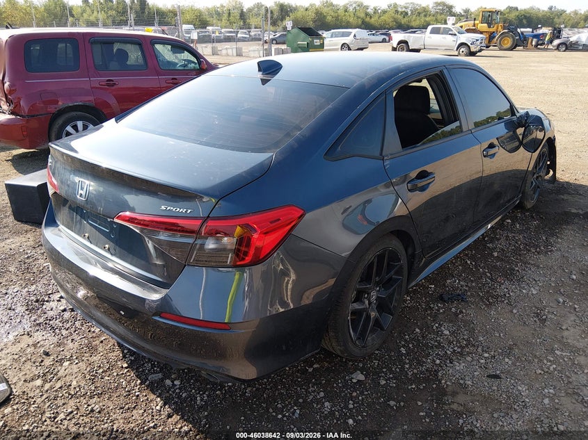 Vin: 2hgfe2f50ph556472, lot: 46538097, honda civic sport 20234