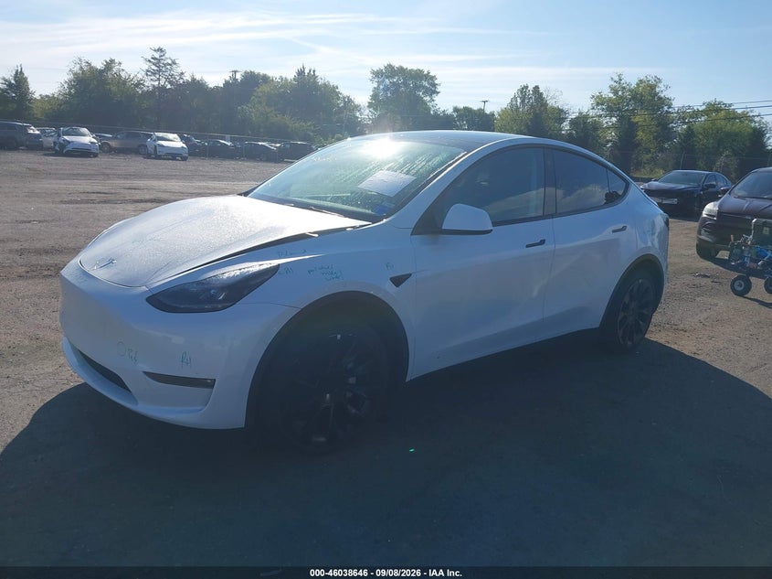 Vin: 7saygaeexpf666791, lot: 46538101, tesla model y awd/long range dual motor all-wheel drive 20232