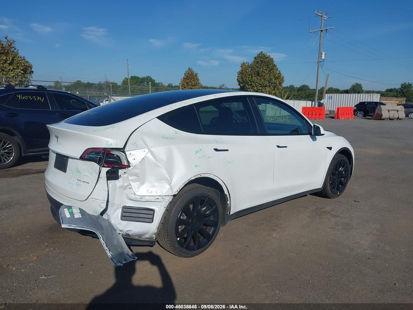Vin: 7saygaeexpf666791, lot: 46538101, tesla model y awd/long range dual motor all-wheel drive 20234