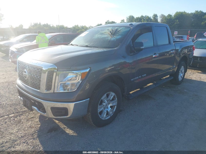 Vin: 1n6aa1ej8jn537564, lot: 46538117, nissan titan sv 20182