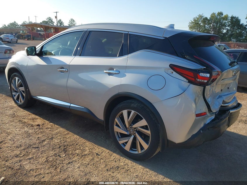 Vin: 5n1az2cj9ln161654, lot: 46538125, nissan murano sl fwd 20203