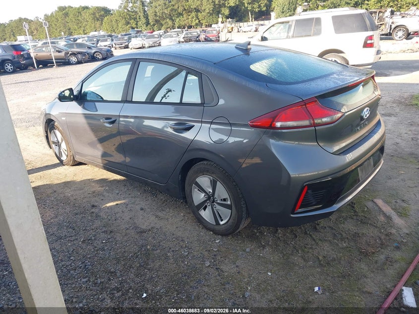 Vin: kmhc65lc8ju099672, lot: 46538138, hyundai ioniq hybrid blue 20183
