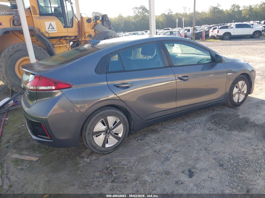 Vin: kmhc65lc8ju099672, lot: 46538138, hyundai ioniq hybrid blue 20184