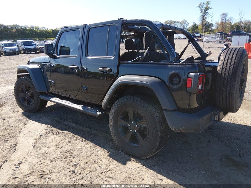 Vin: 1c4hjxdg2lw272597, lot: 46538148, jeep wrangler unlimited sport altitude 4x4 20203