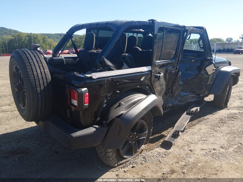 Vin: 1c4hjxdg2lw272597, lot: 46538148, jeep wrangler unlimited sport altitude 4x4 20204