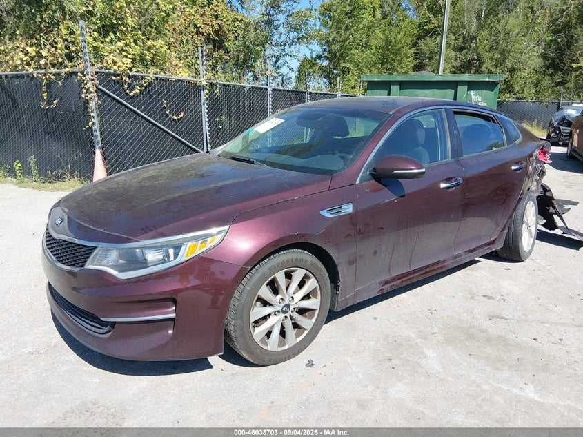 Vin: 5xxgt4l31gg071543, lot: 46538158, kia optima lx 20162