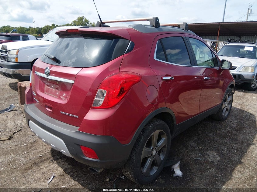 Vin: kl4cjcsbxdb183406, lot: 46538193, buick encore leather 20134