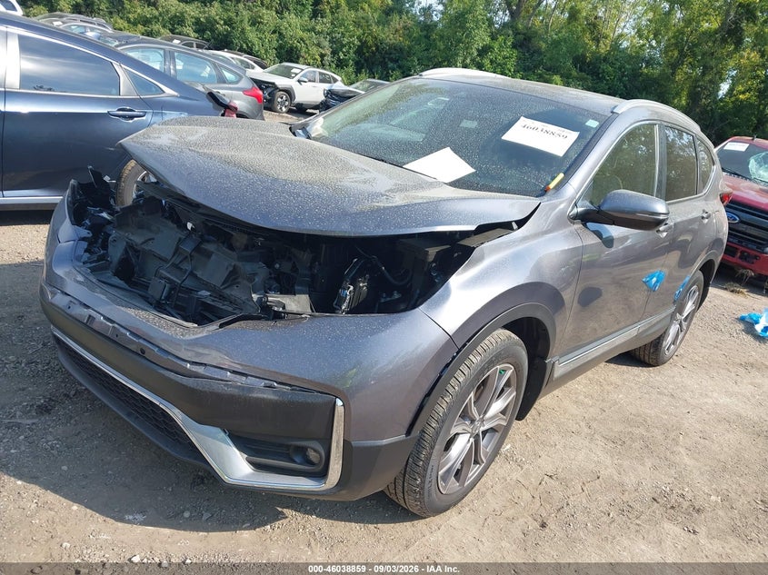 Vin: 5j6rw2h91ml014508, lot: 46538314, honda cr-v awd touring 20212