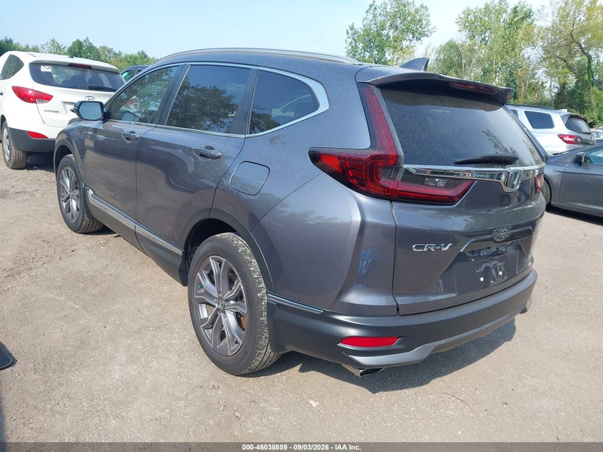 Vin: 5j6rw2h91ml014508, lot: 46538314, honda cr-v awd touring 20213