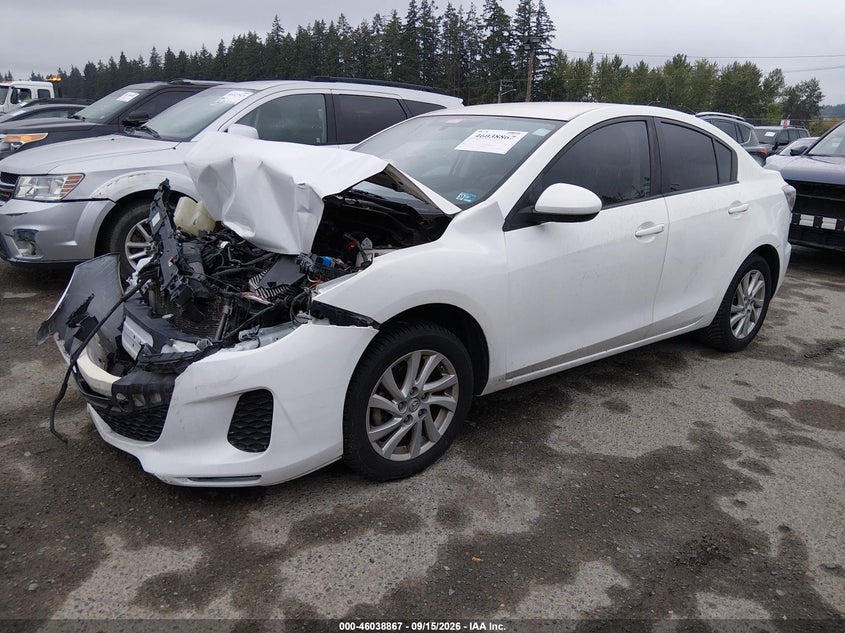 Vin: jm1bl1vg0c1511475, lot: 46538322, mazda mazda3 i touring 20122