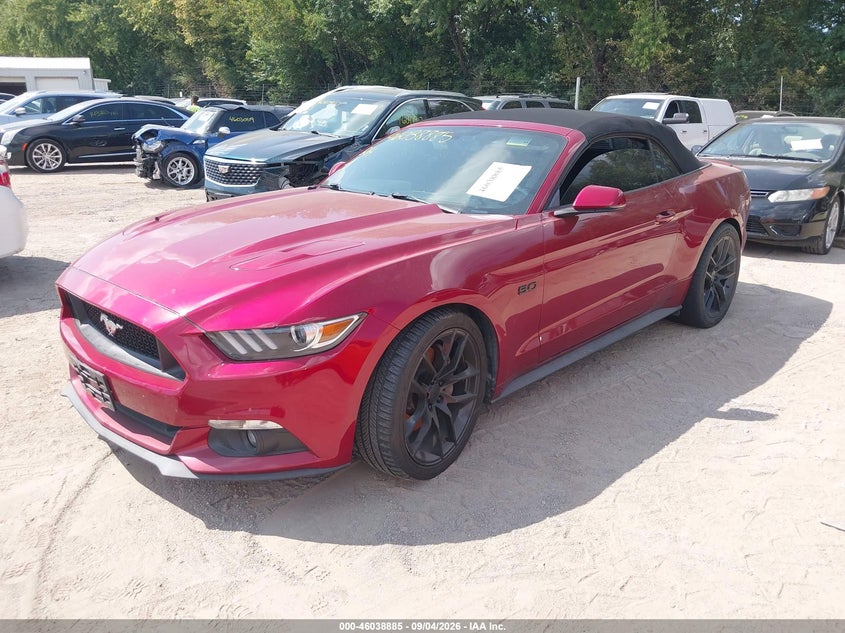 Vin: 1fatp8ff4f5423247, lot: 46538340, ford mustang gt premium 20152