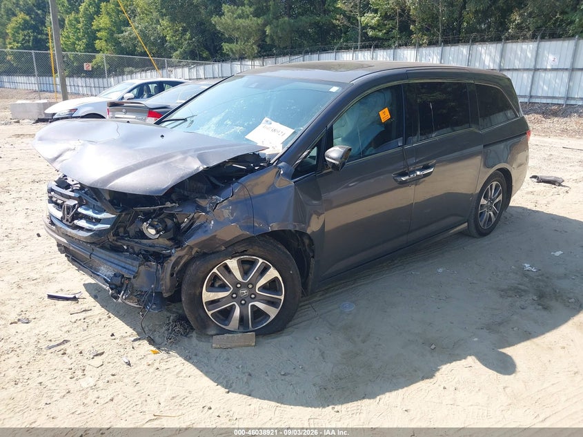 Vin: 5fnrl5h97eb086995, lot: 46538376, honda odyssey touring/touring elite 20142