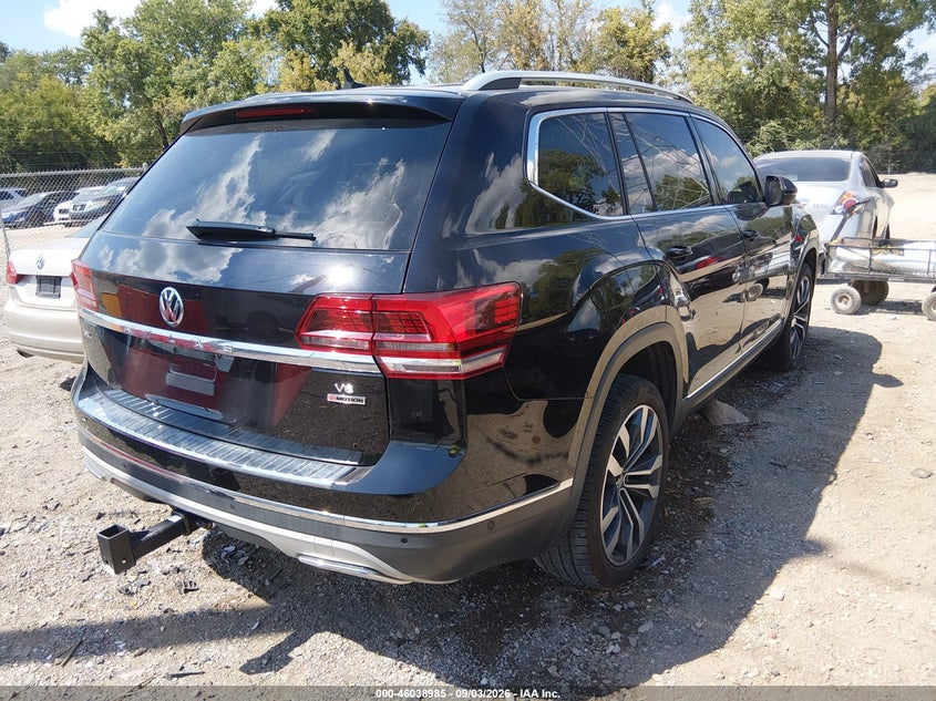 Vin: 1v2nr2ca3kc613614, lot: 46538440, volkswagen atlas 3.6l v6 sel premium 20194
