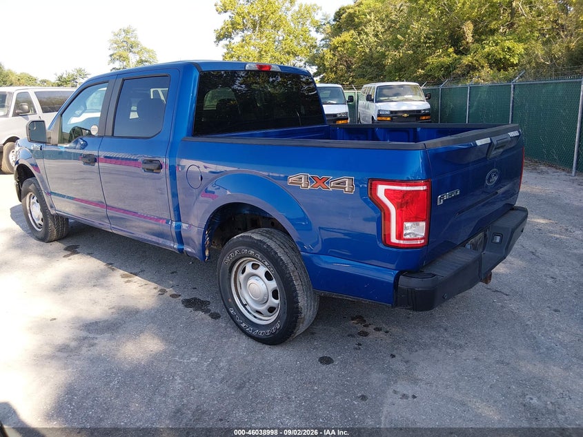 Vin: 1ftew1e83hkd63658, lot: 46538453, ford f-150 xl 20173