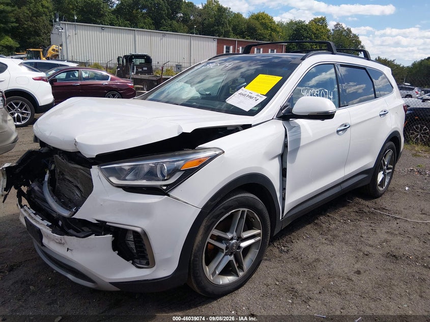 Vin: km8srdhfxhu202486, lot: 46538529, hyundai santa fe se ultimate 20172