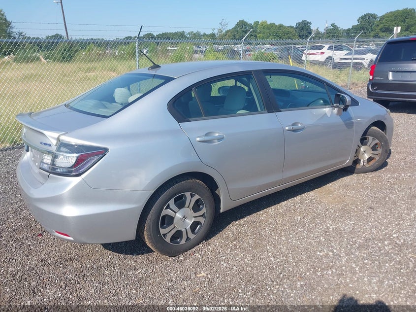 2014 HONDA CIVIC HYBRID auction photo 4