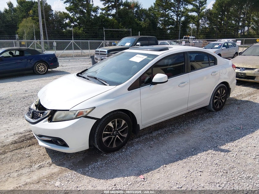 Vin: 19xfb2f96de018201, lot: 46538705, honda civic ex-l 20132