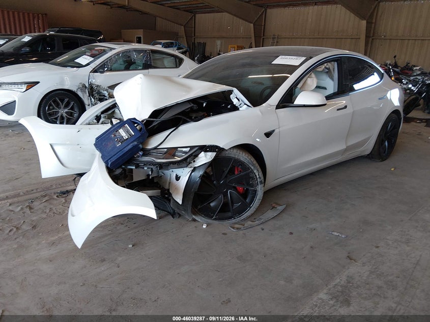 Vin: 5yj3e1et1tf204674, lot: 46538742, tesla model 3 performance all-wheel drive 20262