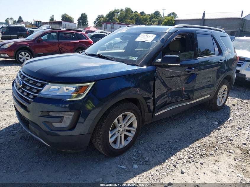 Vin: 1fm5k7d82hgc24314, lot: 46538832, ford explorer xlt 20172