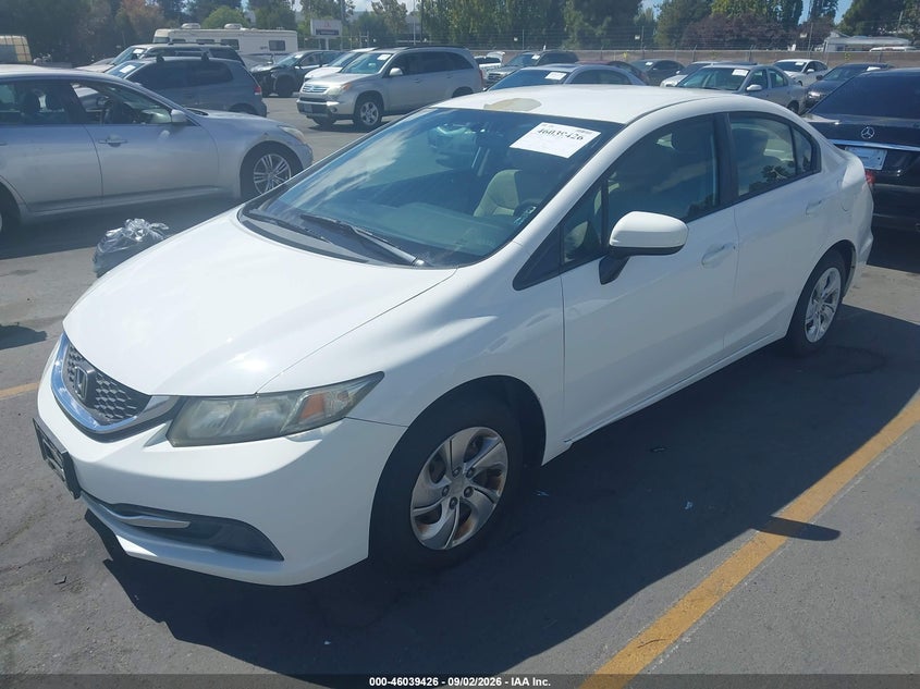 Vin: 2hgfb2f54eh503229, lot: 46538881, honda civic lx 20142