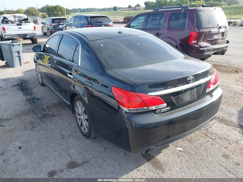 Vin: 4t1bk3db7bu393597, lot: 46538902, toyota avalon limited 20113