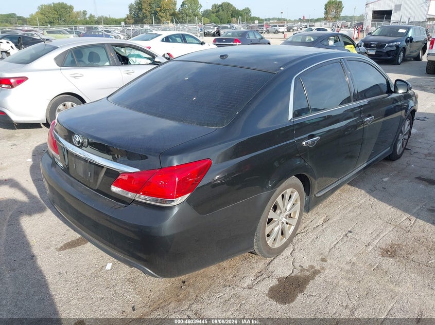 Vin: 4t1bk3db7bu393597, lot: 46538902, toyota avalon limited 20114