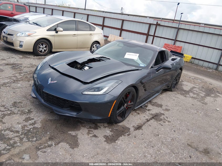 Vin: 1g1yg2d70e5100734, lot: 46539005, chevrolet corvette stingray z51 20142
