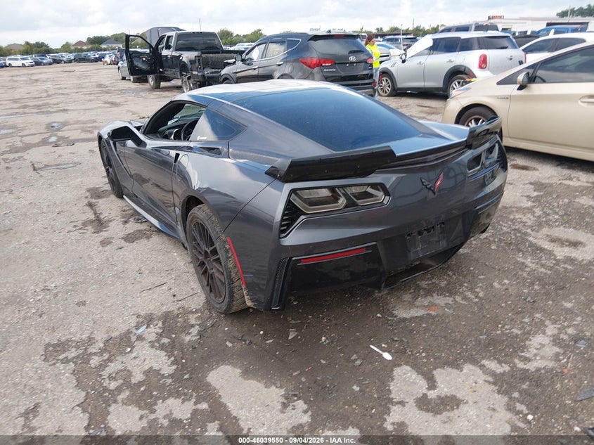 Vin: 1g1yg2d70e5100734, lot: 46539005, chevrolet corvette stingray z51 20143