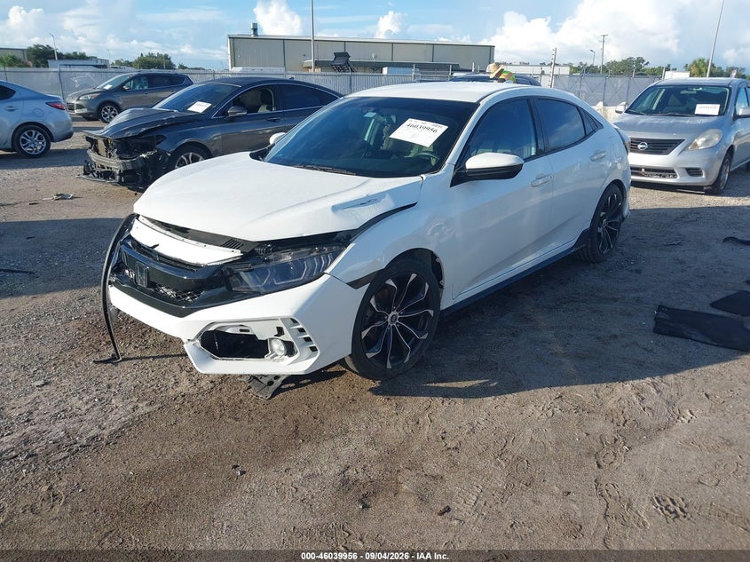 Vin: shhfk7h45hu219732, lot: 46539411, honda civic sport 20172