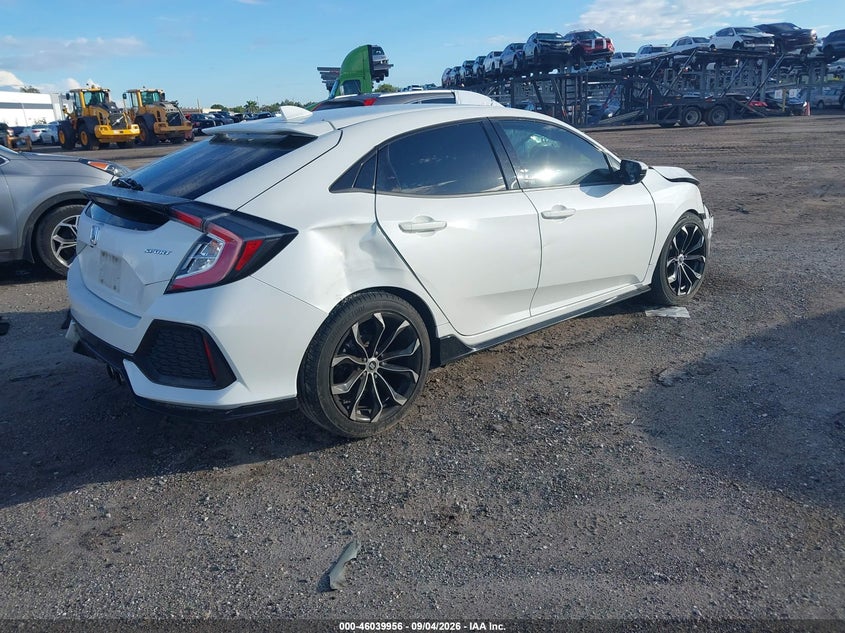 Vin: shhfk7h45hu219732, lot: 46539411, honda civic sport 20174