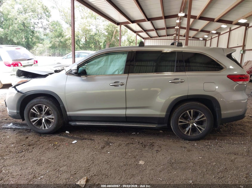 TOYOTA HIGHLANDER 2019 VIN 5TDBZRFH6KS924779