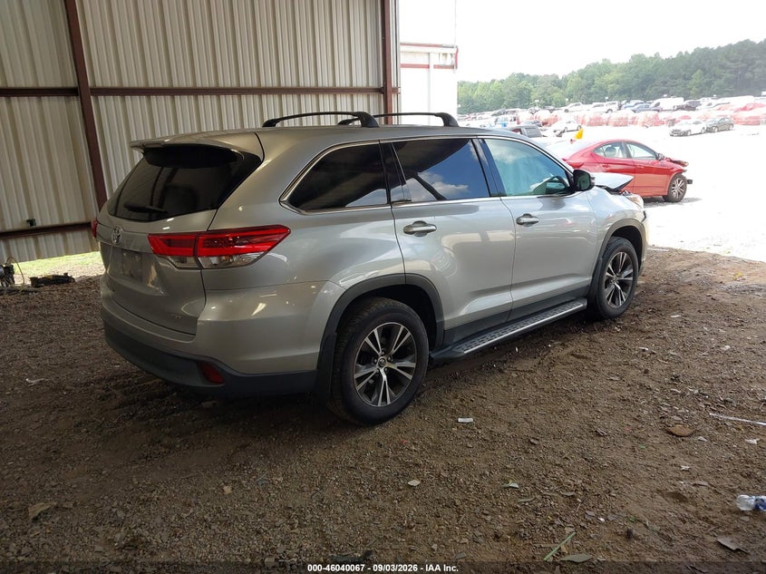 TOYOTA HIGHLANDER 2019 VIN 5TDBZRFH6KS924779