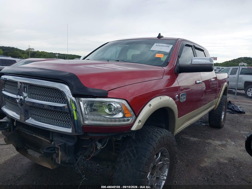 Vin: 3c6ur5pl7dg531340, lot: 46539563, ram 2500 laramie longhorn 20132