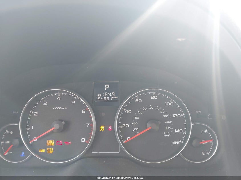 2014 SUBARU OUTBACK auction photo 7