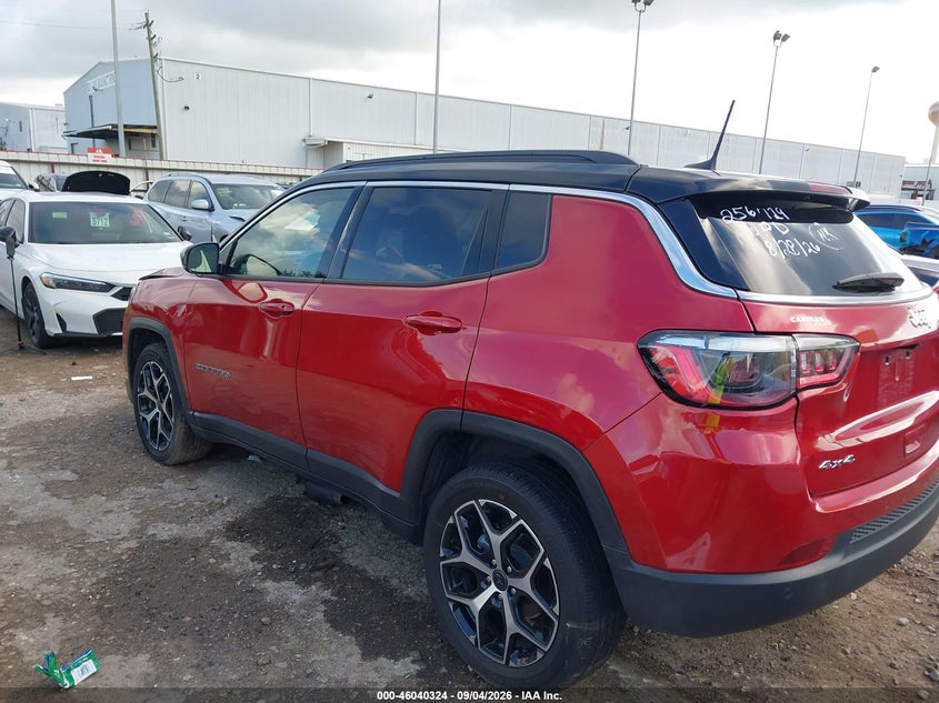 Vin: 3c4njdcn4st524694, lot: 46539779, jeep compass limited 4x4 20253